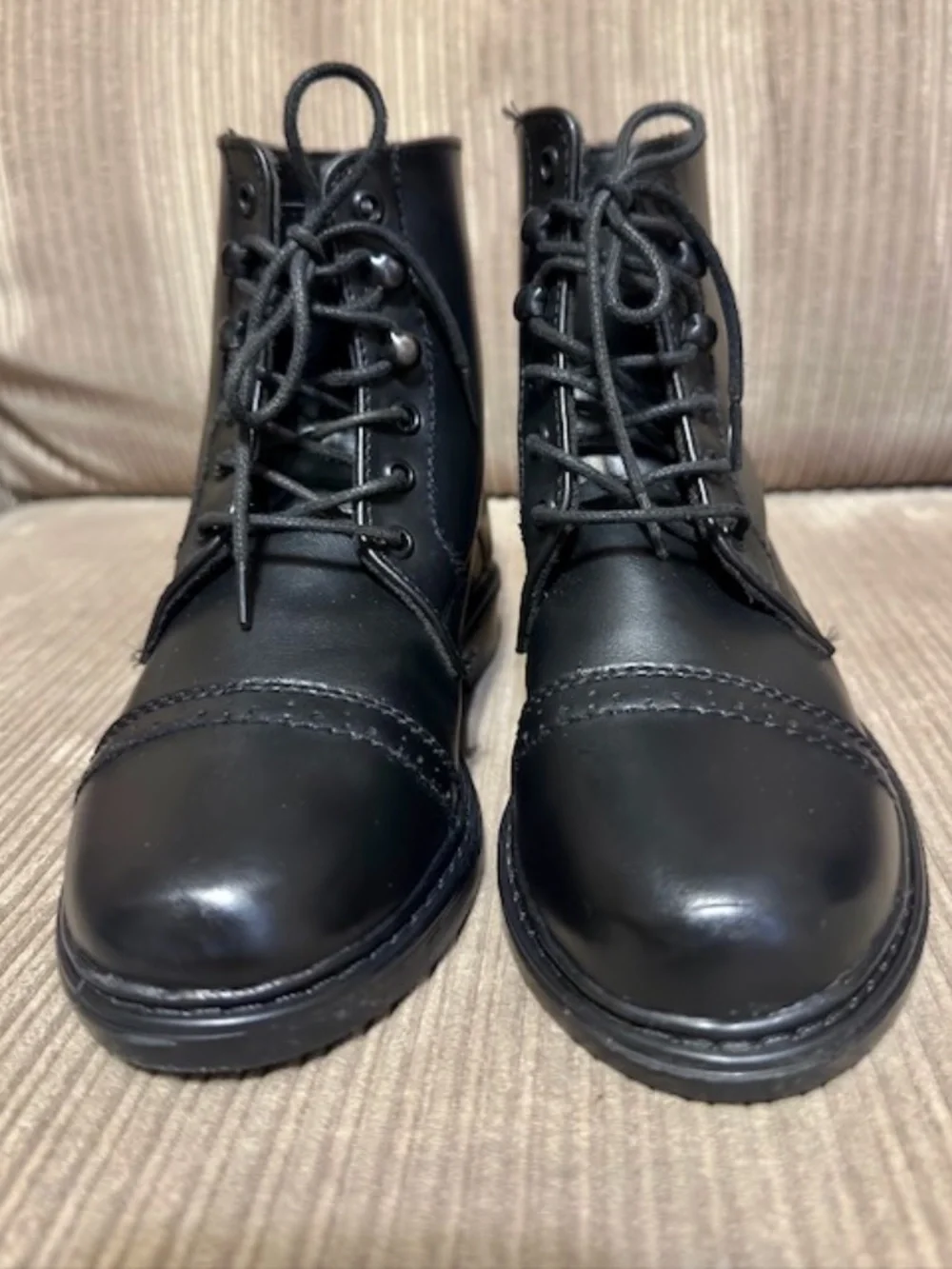 TuffRider Kid's Lace Up Paddock Boots Black Unisex Size 2